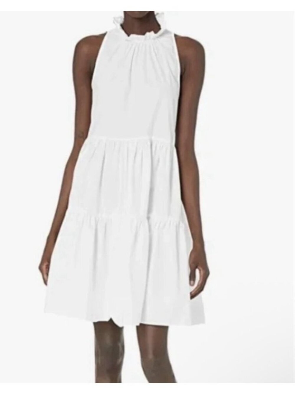 Joie Carlo Women’s White Cotton Tiered Shift Dress Size Small